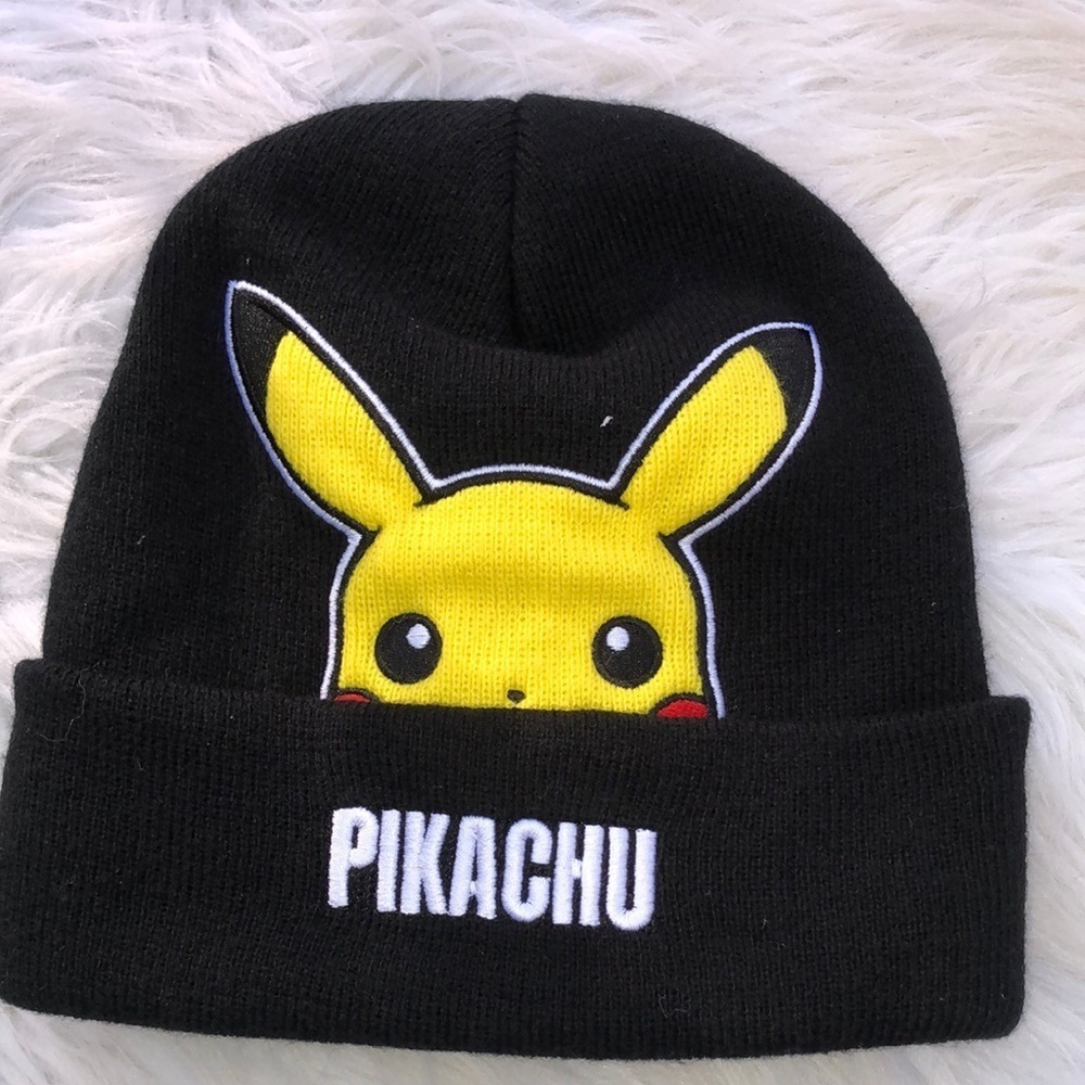 Pokémon Pikachu Black Beanie Hat